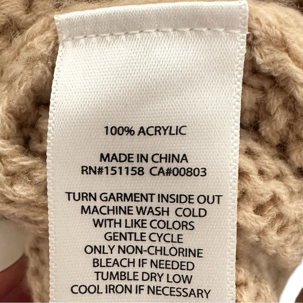 525 AMERICA Revolve Sweater Talia Mockneck Midweight Oat Women Size XS NWT - Picture 12 of 13